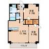 名古屋市営地下鉄桜通線/高岳駅 徒歩3分 9階 築9年 2LDKの間取り