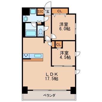 間取図 プレサンスロジェ泉