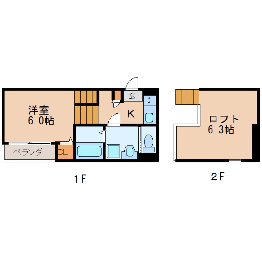 間取図 ラ・ネージュ筒井