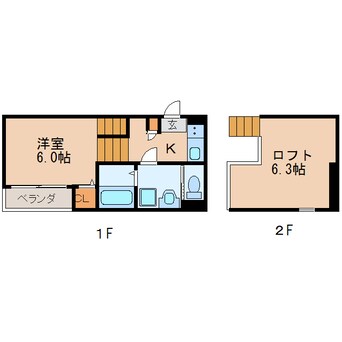 間取図 ラ・ネージュ筒井