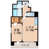 クリスタル丸の内 1LDKの間取り