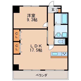 間取図 名古屋市営地下鉄鶴舞線/丸の内駅 徒歩4分 3階 築33年