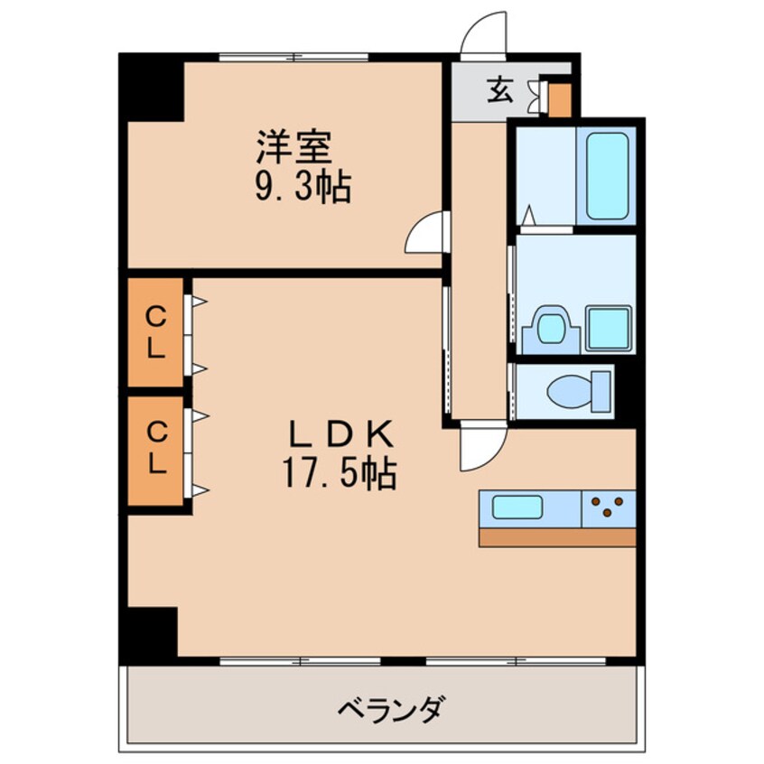 間取図 名古屋市営地下鉄鶴舞線/丸の内駅 徒歩4分 3階 築33年
