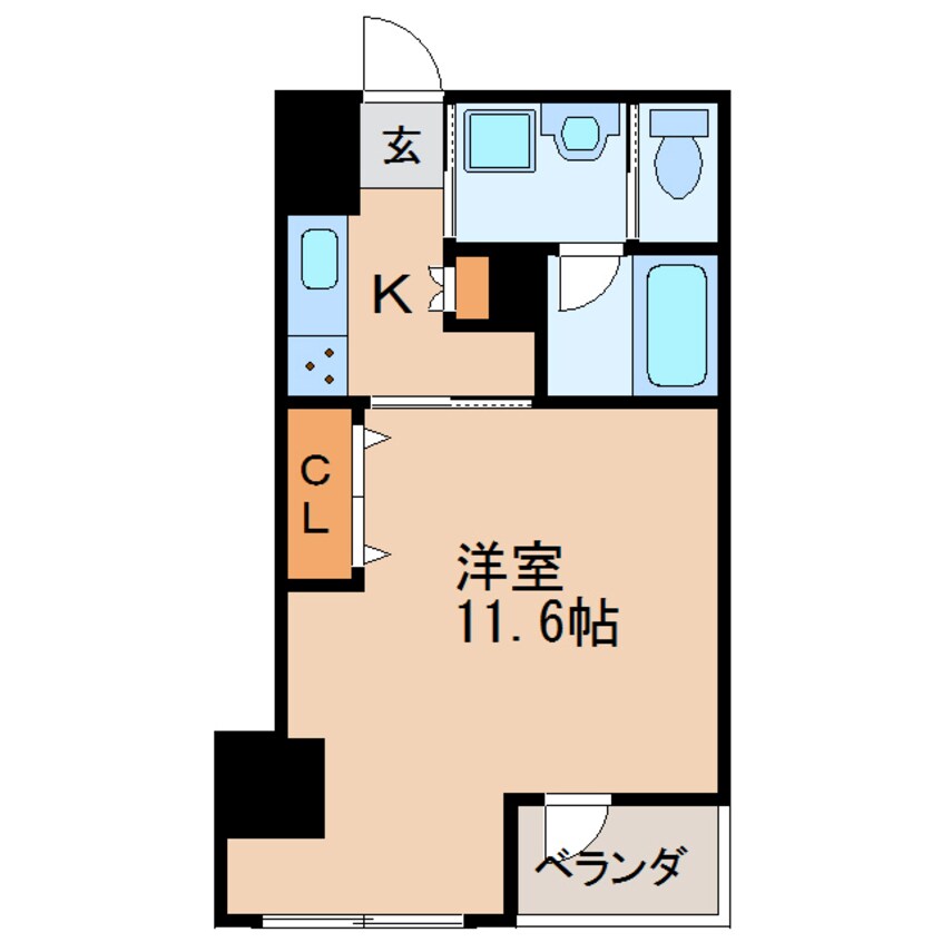 間取図 名古屋市営地下鉄東山線/伏見駅 徒歩4分 3階 築9年
