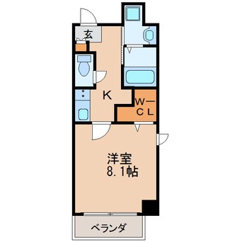 間取図 名古屋市営地下鉄東山線/新栄町駅 徒歩10分 3階 築8年
