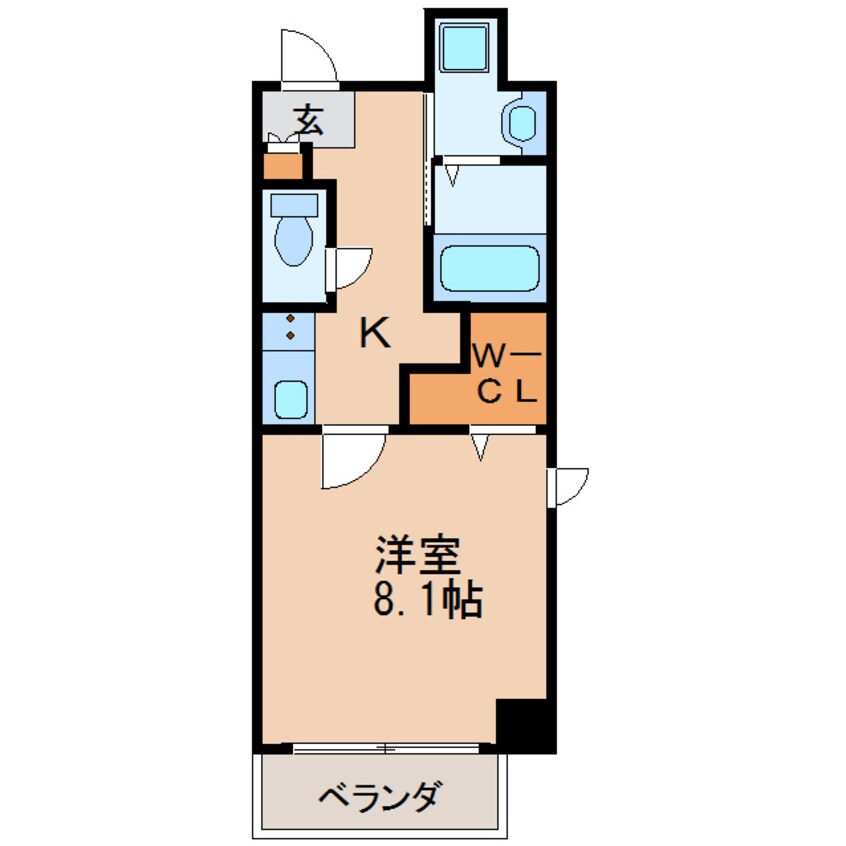 間取図 名古屋市営地下鉄東山線/新栄町駅 徒歩10分 3階 築8年