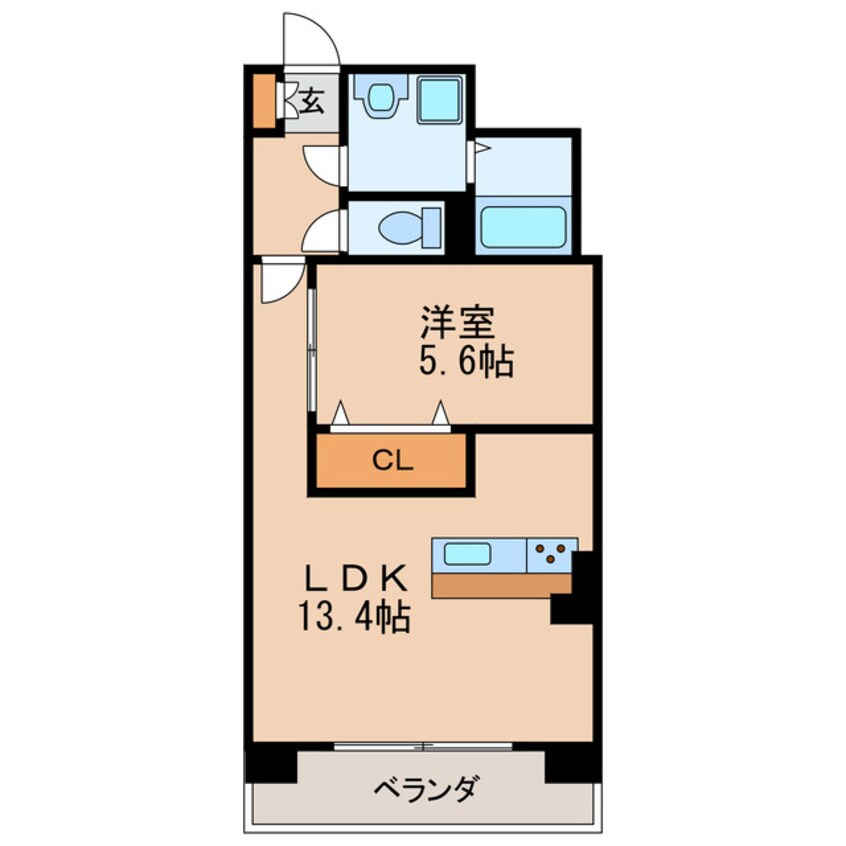間取図 名古屋市営地下鉄桜通線/車道駅 徒歩10分 3階 築8年