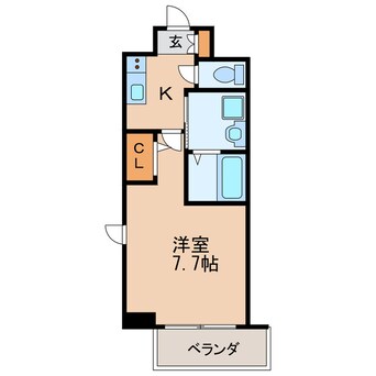 間取図 パルティール新栄