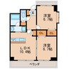 名古屋市営地下鉄鶴舞線/鶴舞駅 徒歩10分 2階 築29年 2LDKの間取り