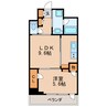 RESIDENCE丸の内七間町 1LDKの間取り