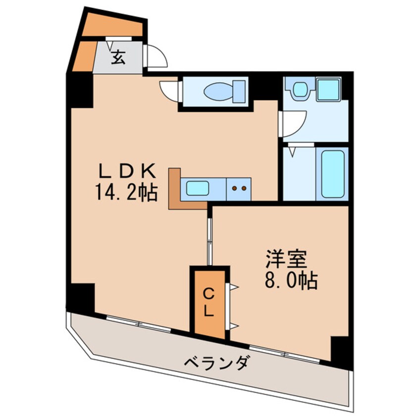 間取図 アビターレ豊前