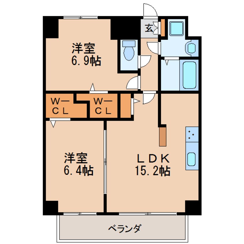 間取図 トレヴィ高岳