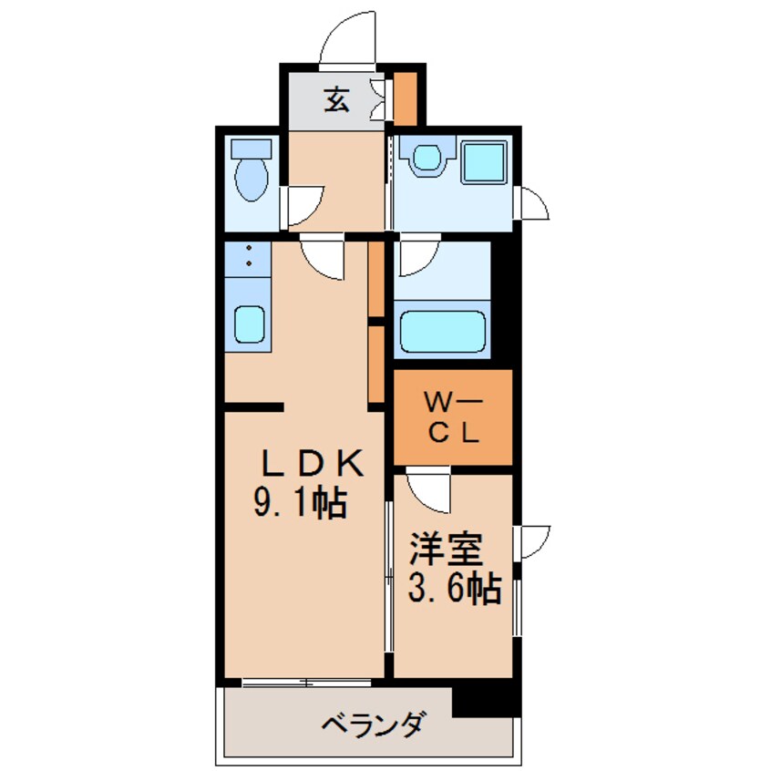 間取図 エルスタンザ葵