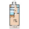 プレサンス栄メディパーク 1Kの間取り