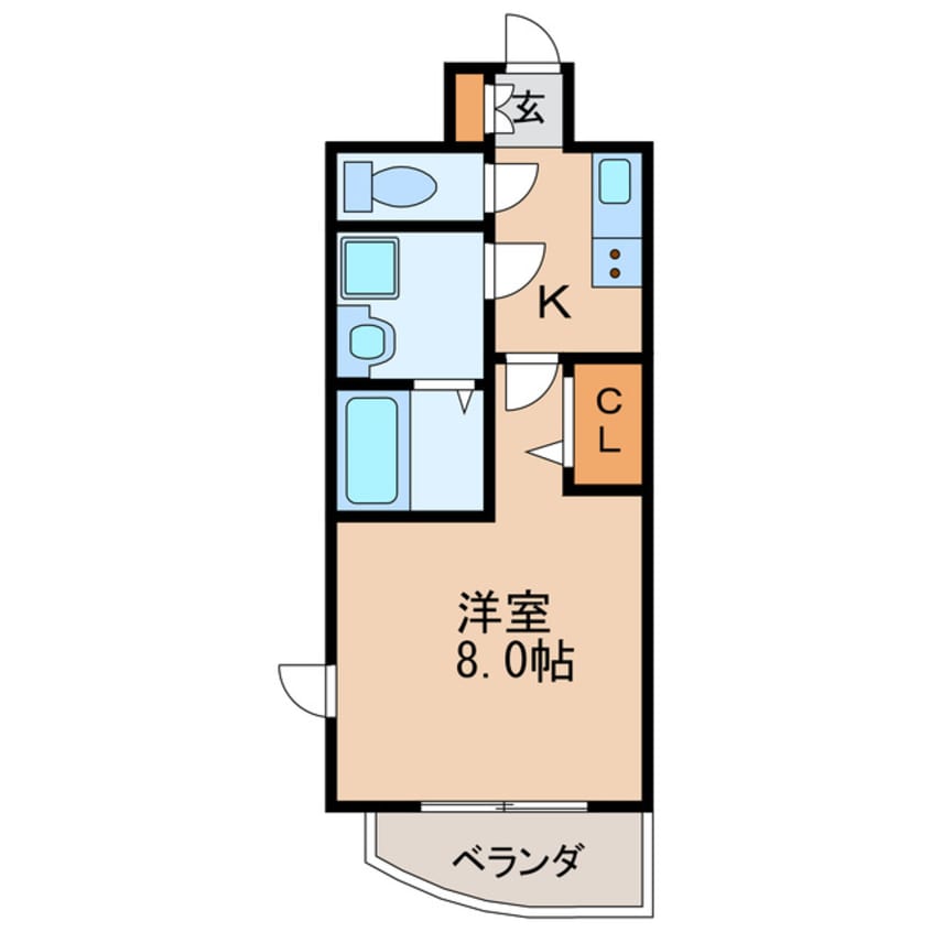 間取図 名古屋市営地下鉄東山線/栄駅 徒歩6分 4階 築12年