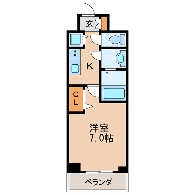 間取り図 名古屋市営地下鉄名城線/矢場町駅 徒歩6分 5階 築10年