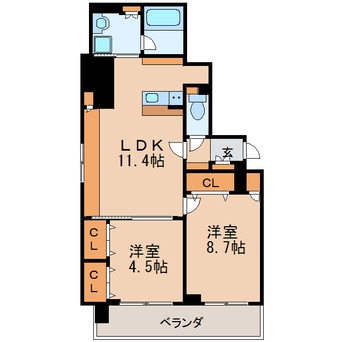 間取図 ルシェット白川公園