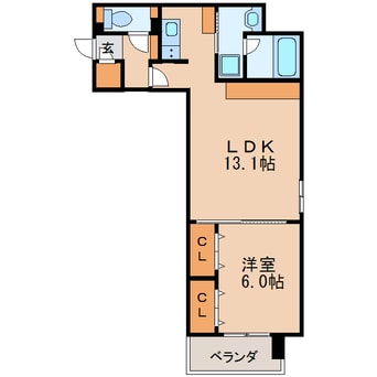 間取図 名古屋市営地下鉄名城線/矢場町駅 徒歩8分 7階 築8年