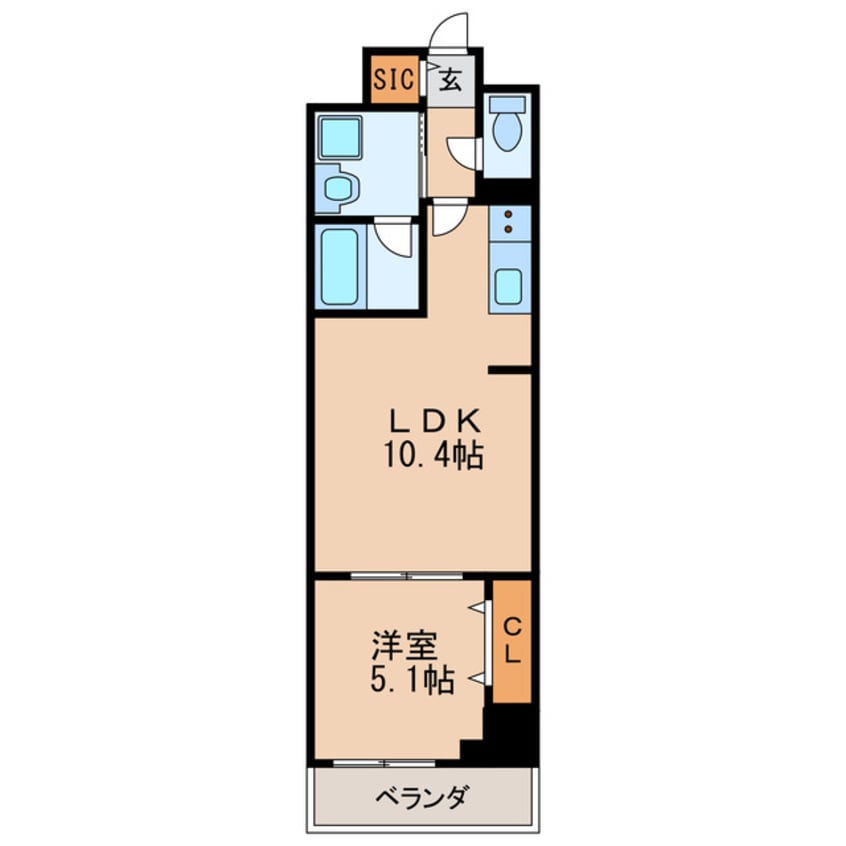 間取図 名古屋市営地下鉄鶴舞線/鶴舞駅 徒歩10分 3階 築8年