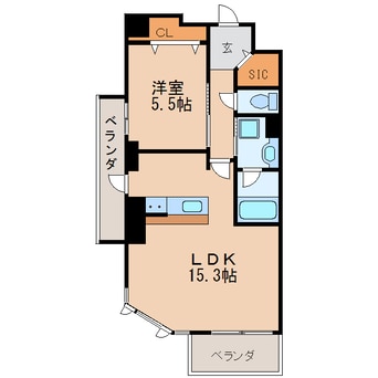 間取図 名古屋市営地下鉄鶴舞線/鶴舞駅 徒歩10分 4階 築8年