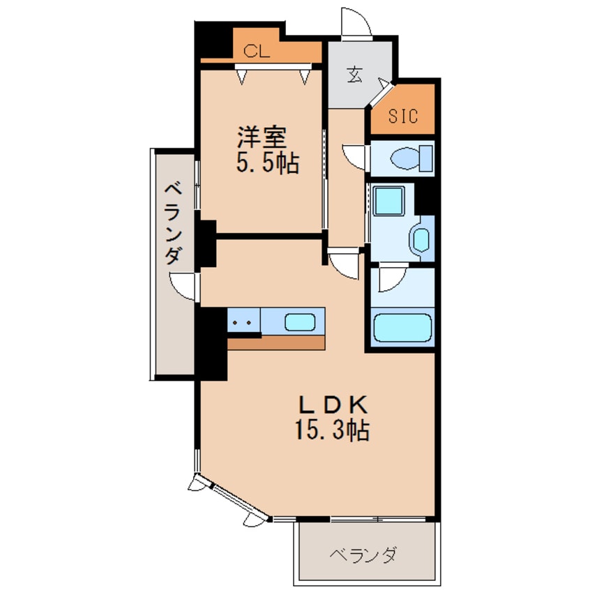 間取図 名古屋市営地下鉄鶴舞線/鶴舞駅 徒歩10分 4階 築8年