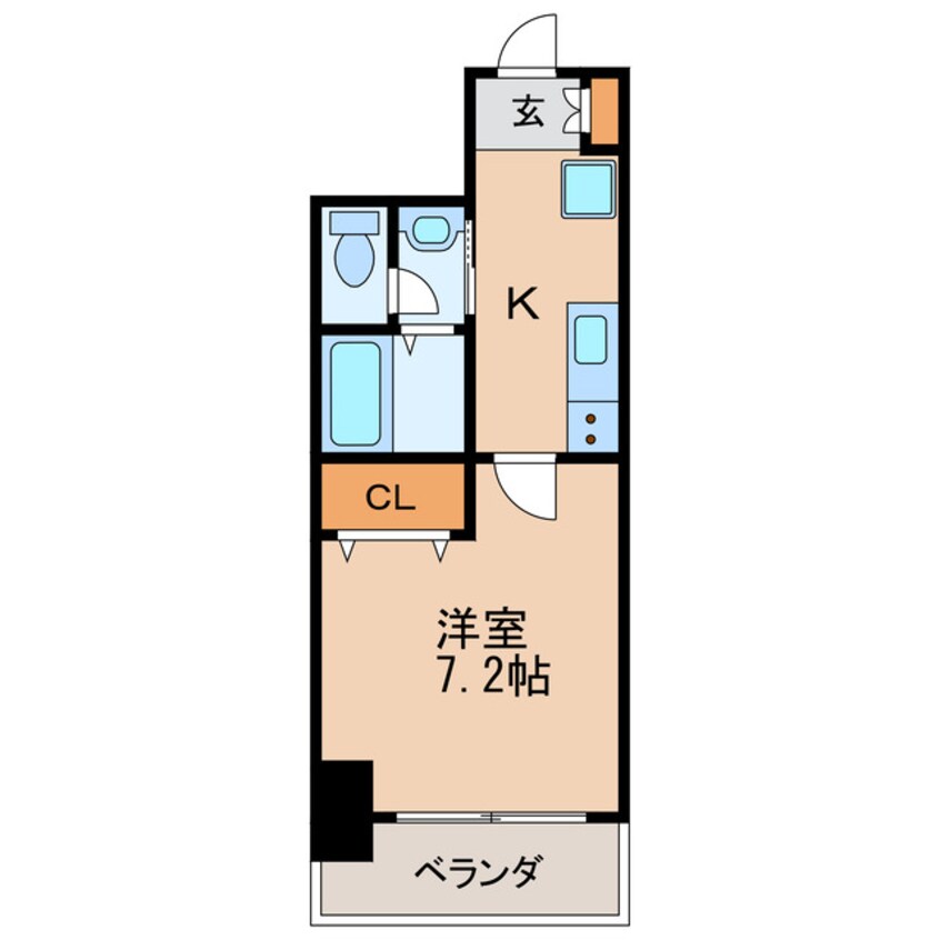 間取図 名古屋市営地下鉄東山線/新栄町駅 徒歩10分 5階 築8年