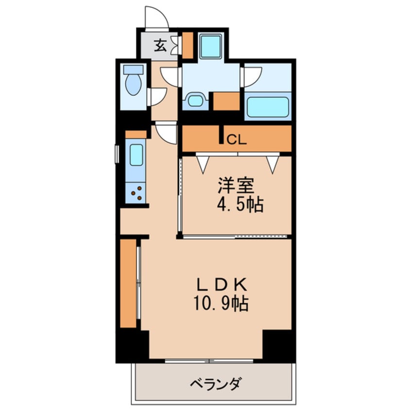 間取図 名古屋市営地下鉄東山線/新栄町駅 徒歩10分 3階 築7年