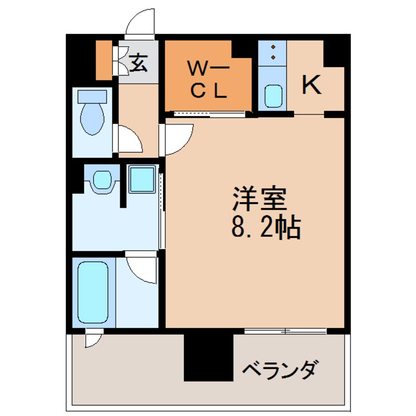 間取図 名古屋市営地下鉄東山線/新栄町駅 徒歩2分 5階 築7年