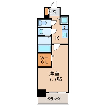間取図 名古屋市営地下鉄桜通線/車道駅 徒歩1分 4階 築8年