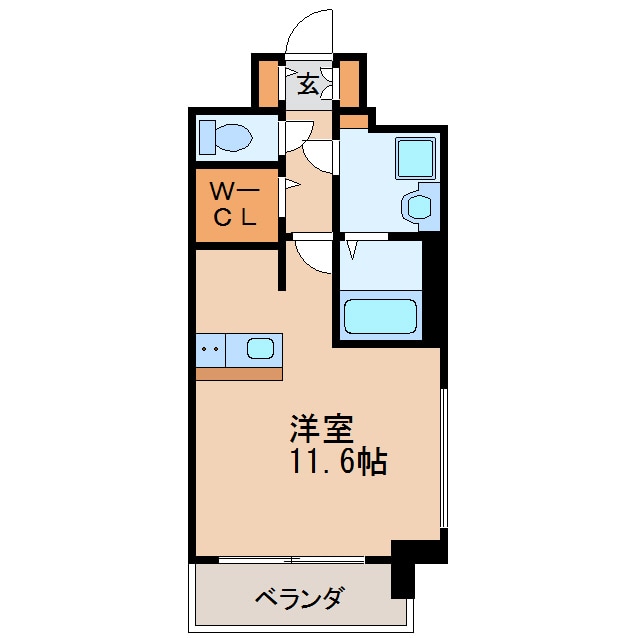 間取り図 名古屋市営地下鉄桜通線/車道駅 徒歩1分 3階 築8年