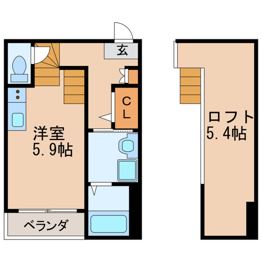 間取図 名古屋市営地下鉄東山線/新栄町駅 徒歩10分 1階 築11年