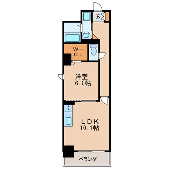 間取図 名古屋市営地下鉄桜通線/高岳駅 徒歩10分 6階 築8年
