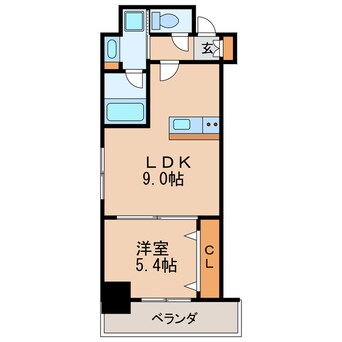 間取図 名古屋市営地下鉄鶴舞線/鶴舞駅 徒歩8分 3階 築8年