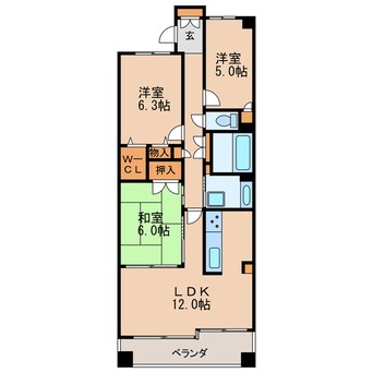 間取図 レジディア泉