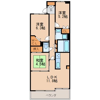 間取図 レジディア泉