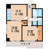 名古屋市営地下鉄名城線/久屋大通駅 徒歩5分 6階 築35年 2DKの間取り