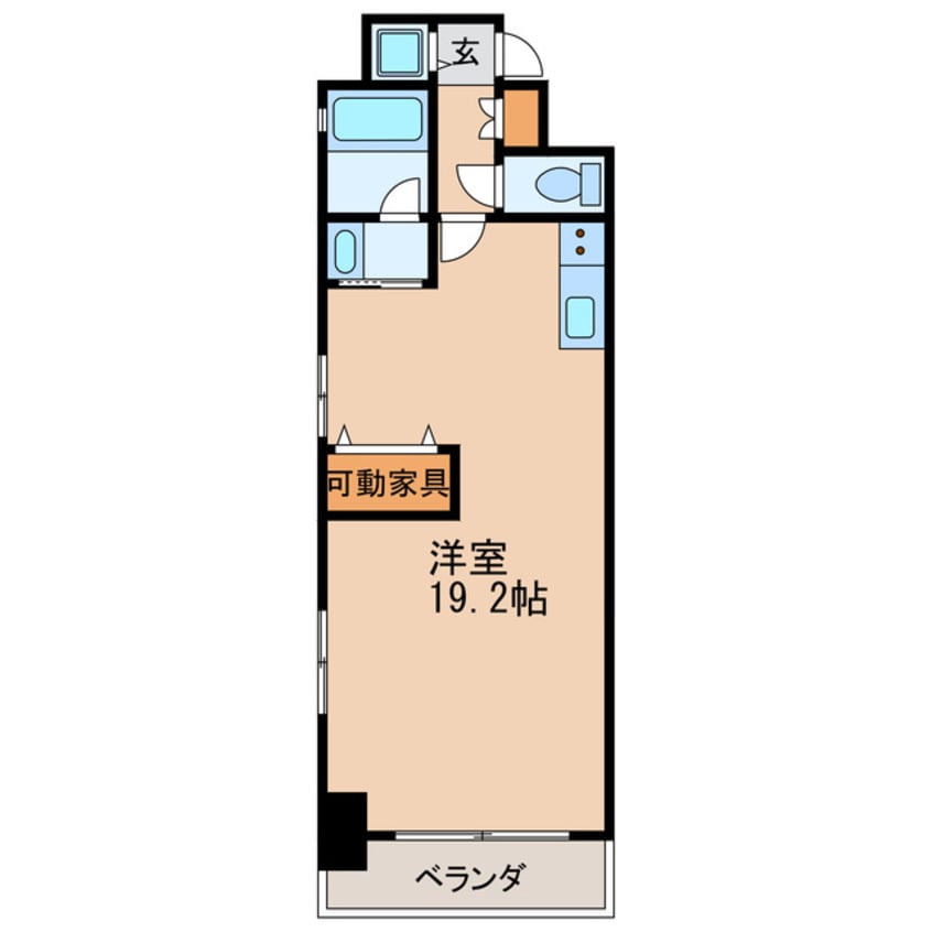 間取図 名古屋市営地下鉄名城線/久屋大通駅 徒歩7分 8階 築22年