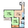 名古屋市営地下鉄名城線/久屋大通駅 徒歩6分 3階 築51年 2DKの間取り