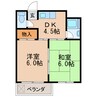 名古屋市営地下鉄名城線/久屋大通駅 徒歩6分 4階 築51年 2DKの間取り