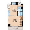 名古屋市営地下鉄名城線/久屋大通駅 徒歩7分 4階 築37年 1DKの間取り