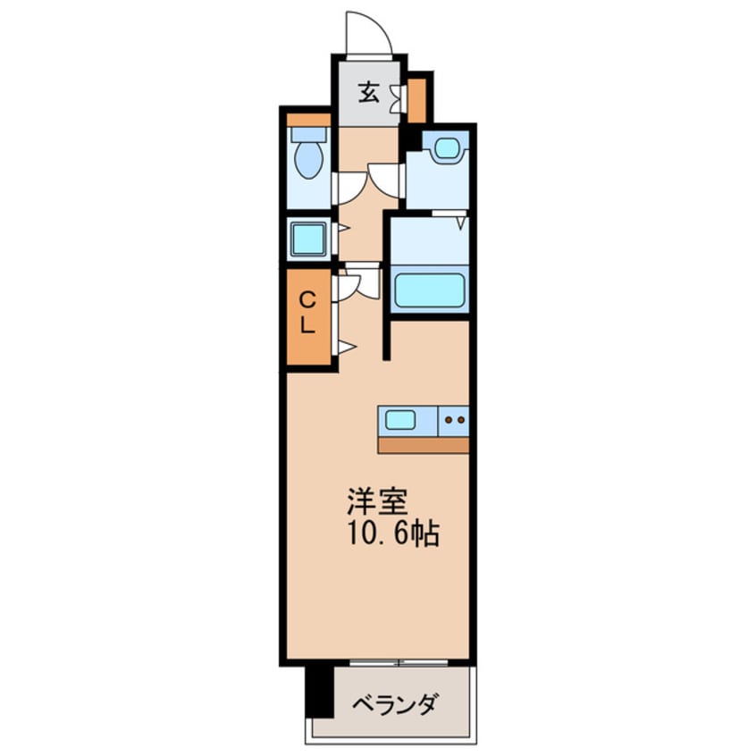間取図 名古屋市営地下鉄名城線/久屋大通駅 徒歩4分 8階 築11年