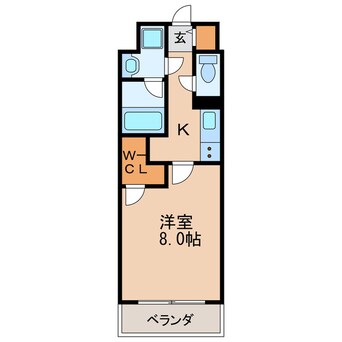 間取図 名古屋市営地下鉄名城線/矢場町駅 徒歩5分 5階 築11年