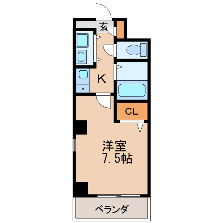 間取図 名古屋市営地下鉄鶴舞線/丸の内駅 徒歩4分 8階 築23年