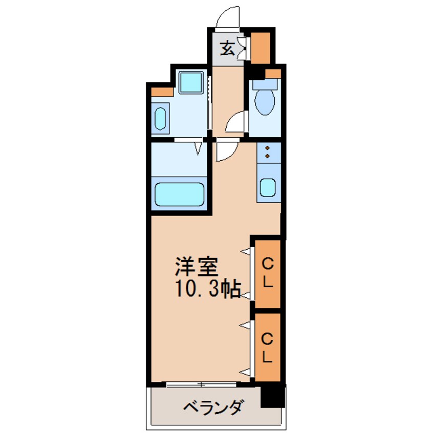 間取図 名古屋市営地下鉄名城線/久屋大通駅 徒歩7分 4階 築7年
