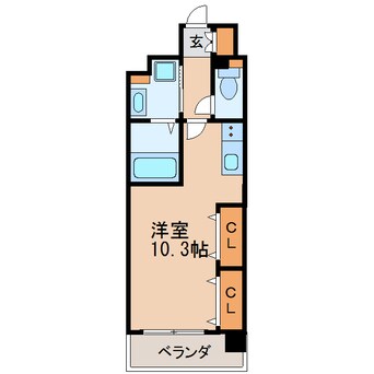 間取図 名古屋市営地下鉄名城線/久屋大通駅 徒歩7分 4階 築7年
