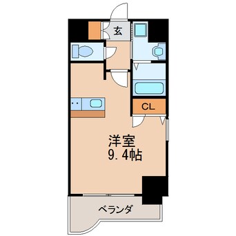 間取図 名古屋市営地下鉄桜通線/高岳駅 徒歩7分 6階 築16年