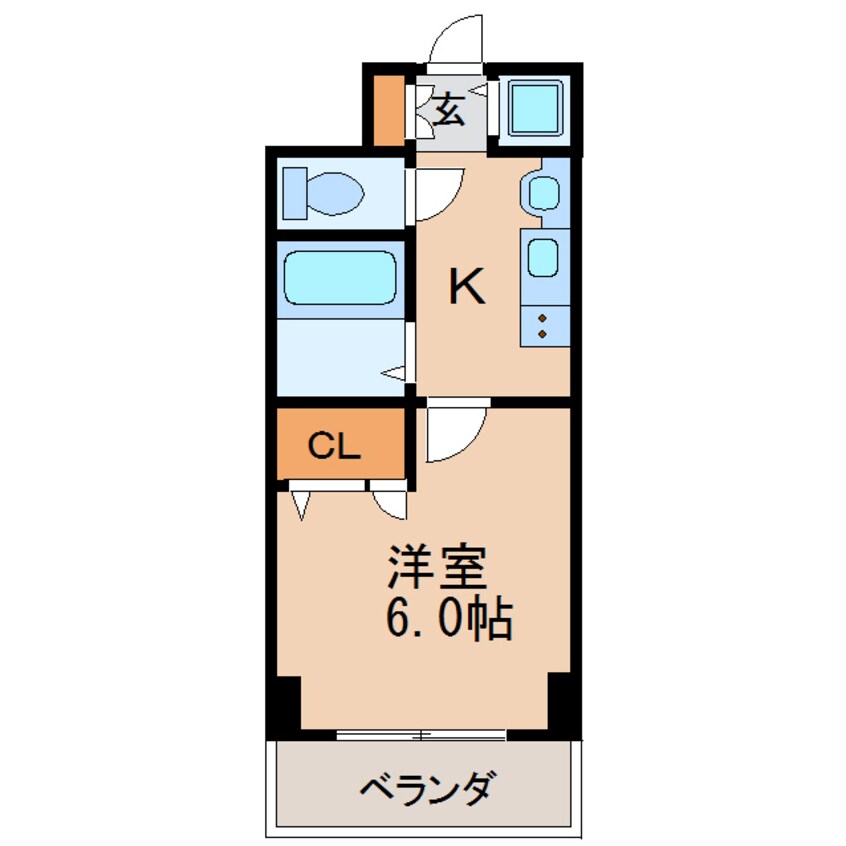 間取図 名古屋市営地下鉄桜通線/高岳駅 徒歩7分 4階 築16年