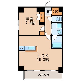 間取図 名古屋市営地下鉄東山線/新栄町駅 徒歩8分 10階 築10年