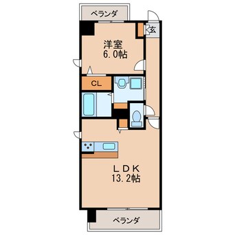 間取図 名古屋市営地下鉄桜通線/高岳駅 徒歩9分 10階 築7年