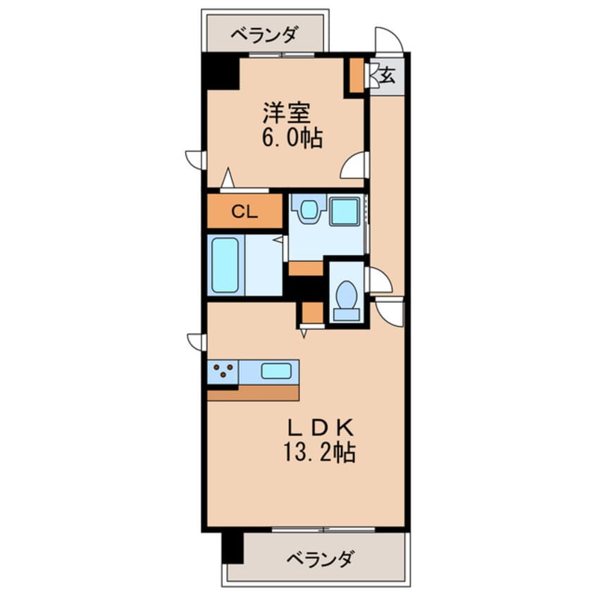 間取図 名古屋市営地下鉄桜通線/高岳駅 徒歩9分 10階 築7年